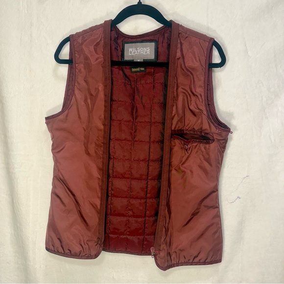 Vintage Wilsons Leather Black Belted Cafe Racer Moto Jacket Medium - Picture 5 of 13